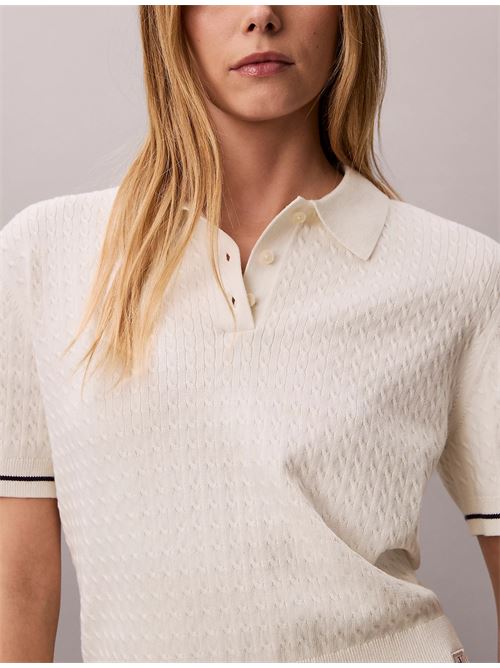 ss woven cropped cble swe CALVIN KLEIN JEANS | LV047F320GYAS